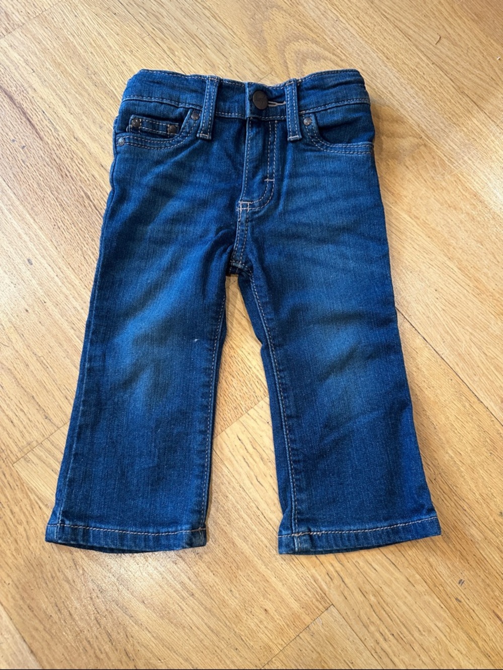 Wrangler little girl 12 months Indigo Blue Stretch Denim Jeans